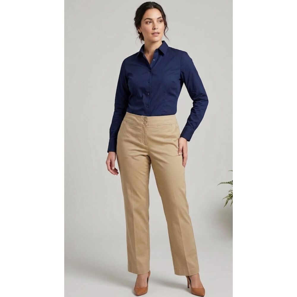 New Lane Bryant Straight Leg Khaki Pant Women's Size 18 Petite
